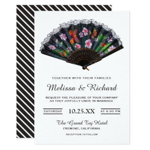 hand fan invitations