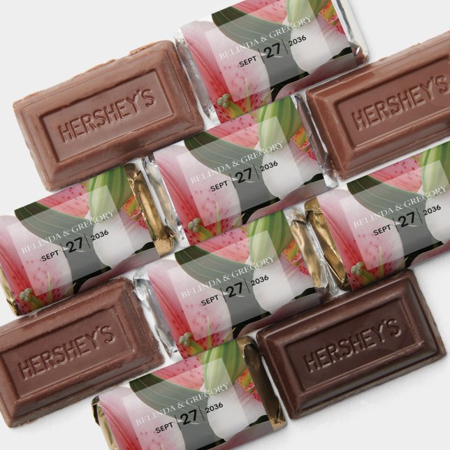 Elegant Oriental Lilies Wedding  Hershey's Miniatures (Assorted)