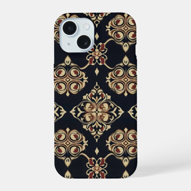 Elegant Ornamental Pattern Iphone Case (Back)