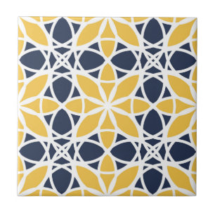 Elegant ornamental pattern, seed of life ceramic tile