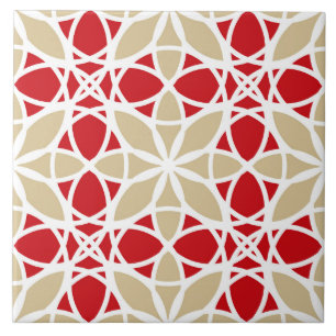 Elegant ornamental pattern, seed of life ceramic tile