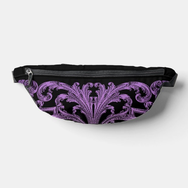 Elegant, Ornate Antique Purple Fanny Pack (Lay Down)