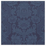 Elegant Ornate Blue Victorian Damask   Fabric