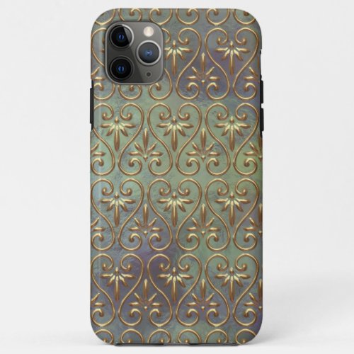Elegant Ornate Classy Antique Damask Art Pattern iPhone 11 Pro Max Case