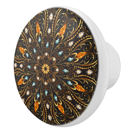 Elegant Ornate Gold Knobs