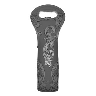 Elegant Ornate Goth Design Wine Tote