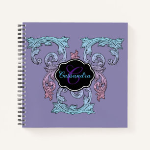 Elegant, Ornate Personalized Vintage Victorian Notebook