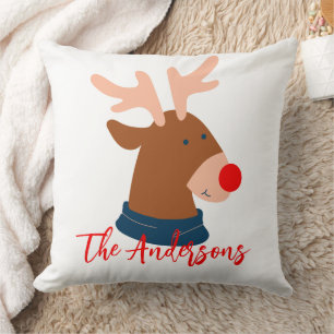Elegant Our First Christmas as Mr and Mrs Couple Throw Pillow