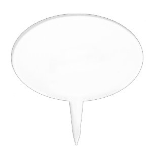 Elegant Oval Cake Topper for Special Events