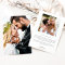 Elegant Overlay Hand Lettered Script Wedding Photo