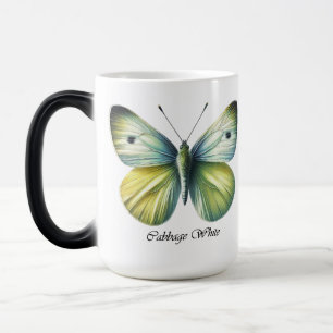 Elegant Pabbage White Butterfly Wrap Color Morph Mug
