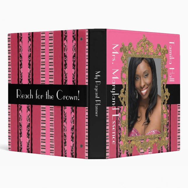 Elegant Pageant Planner/Notebook Binder (Background)