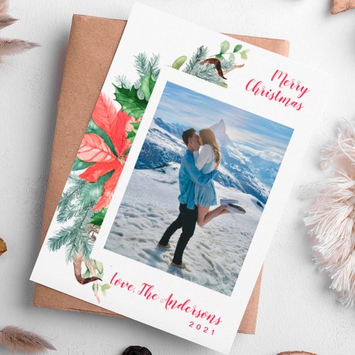  Elegant Paint Joy Peace Love  Original Editable Holiday Card