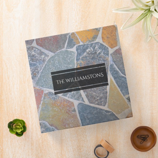 Elegant Painted Cobblestones / Decorative Stones Binder (In Situ)