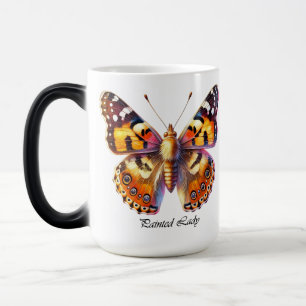 Elegant Painted Lady Butterfly Wrap Color Morph Mug