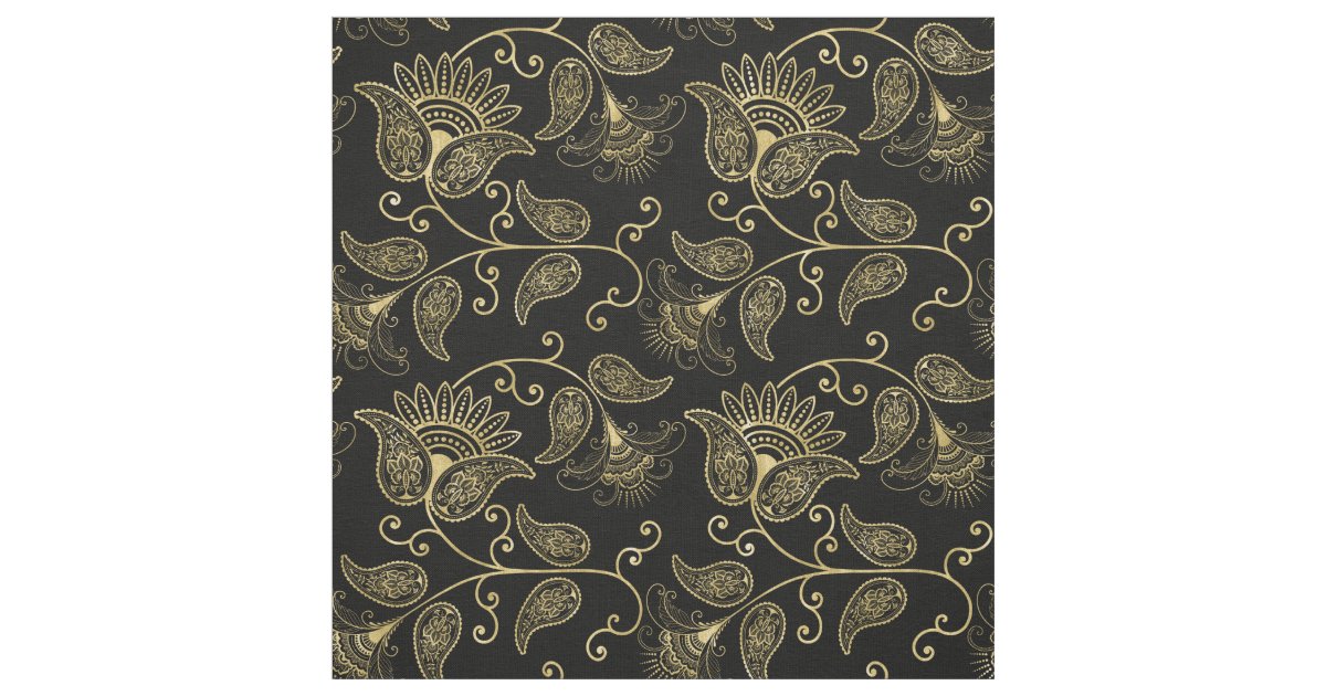 Gold paisley flower guipure, wedding/bridal/prom/nightgown fabric sold by the yard main image 1