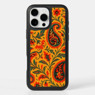 Elegant Paisley Floral Pattern iPhone 16 Pro Max Case