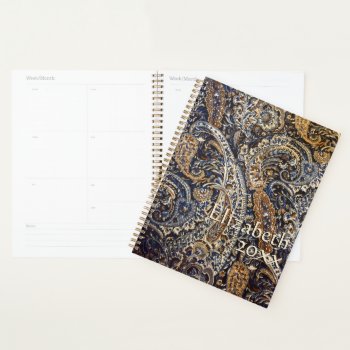 Elegant Paisley Personal Planner by elizme1 at Zazzle