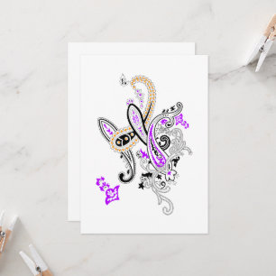 Elegant Paisley Wedding Invitation