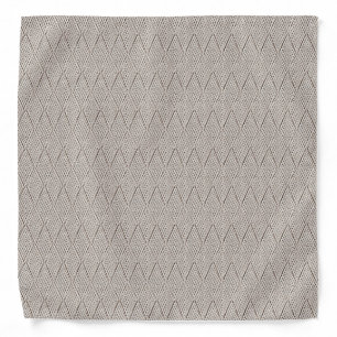 Elegant Pale Cream Faux Diamond Knit Pattern Bandana