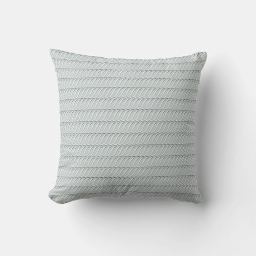 Elegant Pale Neutral Green and Silver Throw Pillow