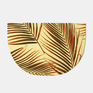 Elegant Palm Repeat Pattern Design Doormat