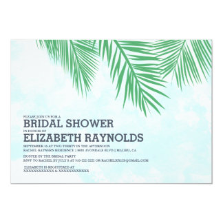 Palm Tree Bridal Shower Invitations 2