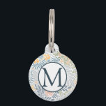 Elegant Palm Tropical Floral pattern design Pet ID Tag<br><div class="desc">Elegant Tropical Floral pattern design. You are welcome to visit my store for more beautiful products.</div>