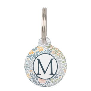 Elegant Palm Tropical Floral pattern design Pet ID Tag