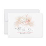 Elegant Pampas Grass Pink Floral Thank You Elegant Pampas Grass Pink Floral Thank You