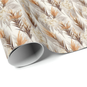 Elegant Pampas Grass tiled Wrapping Paper