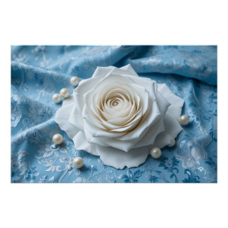 Elegant Papercraft Still Life Poster