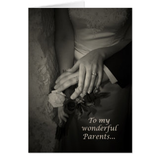 Elegant Parents Thank You for Wedding Help Card