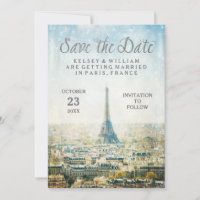 Elegant Paris Save the Date
