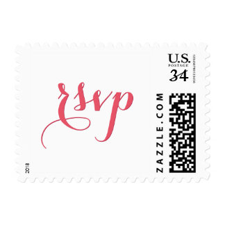 Elegant Party Event RSVP Postcard US Postage Stamp