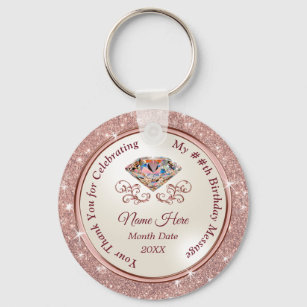 Elegant Party Favors for Adults, Birthday, Wedding Keychain
