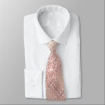 Elegant Party Neck Tie Rose Blush Glitter Drips<br><div class="desc">Neck Ties with Rose Gold Blush Glitter Sparkle Drips Chic Pink Modern Design - Add Your Unique Text / Name - Make Your Special Tie Gift - Resize and move or remove and add text / elements with Customization tool. Design by MIGNED. Please see my other projects. You can also...</div>