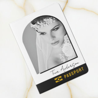 Elegant Passport Cover, Minimalist, Girls Holder