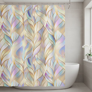 Elegant Pastel Abstract Shower Curtain