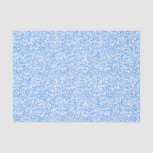 Elegant Pastel Blue Glitter And Sparkles Tissue Paper