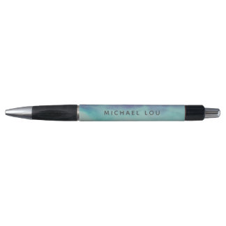 Elegant Pastel Blue Watercolor Artistic Classy Pen