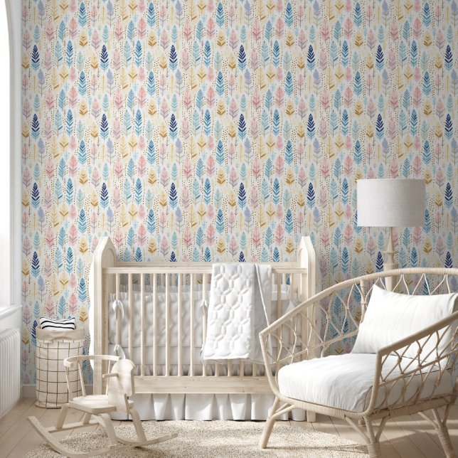Elegant Pastel Boho Seamless Patterns Wallpaper (Kids)
