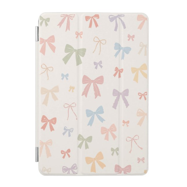 Elegant Pastel Bow Pattern iPad Mini Case (Front)
