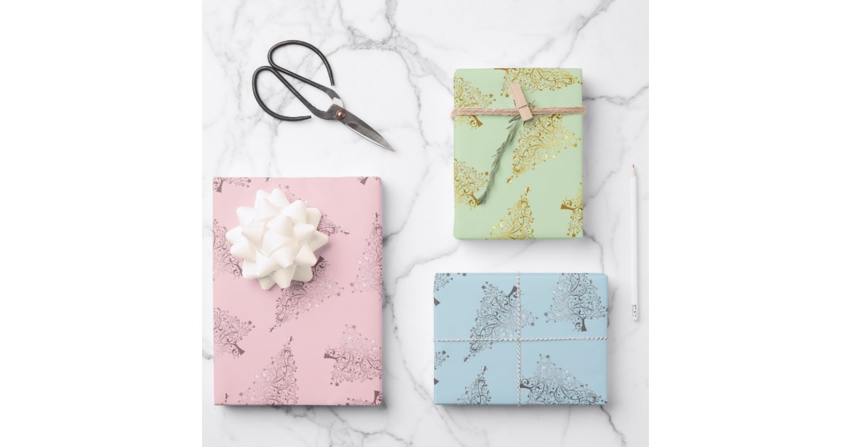 Pastel Christmas Wrapping Paper 