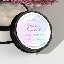 Elegant Pastel Colors Product Packaging Labels