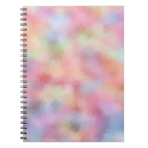 Elegant Pastel Colors Template Modern Red Notebook