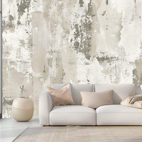 Elegant Pastel Concrete Effect Wallpaper