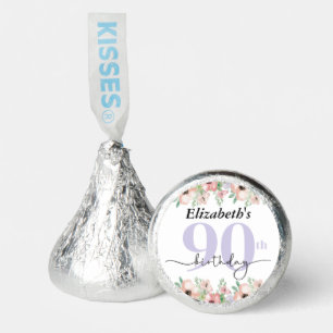 Elegant Pastel Floral 90th Birthday Hershey®'s Kisses®