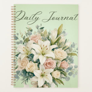 Elegant Pastel Floral Bouquet & Botanical Planner