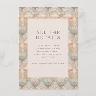 Elegant Pastel Floral Enclosure Card